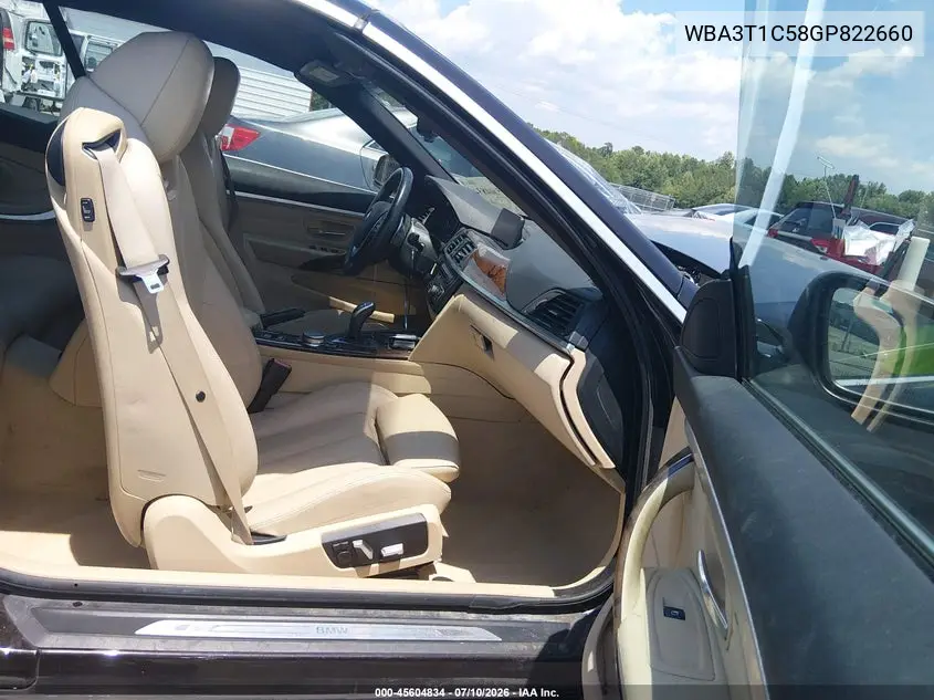 2016 BMW 428I xDrive VIN: WBA3T1C58GP822660 Lot: 45604834