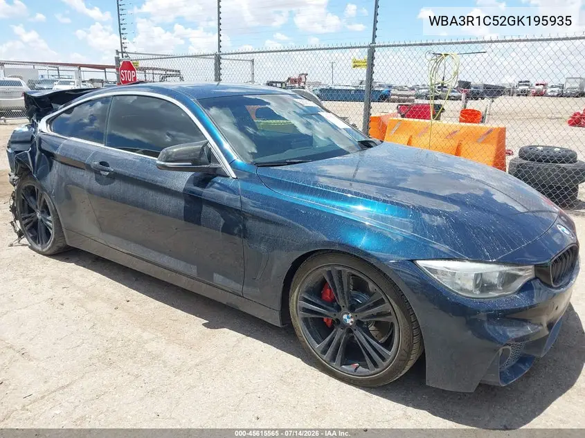 2016 BMW 435I VIN: WBA3R1C52GK195935 Lot: 45615565