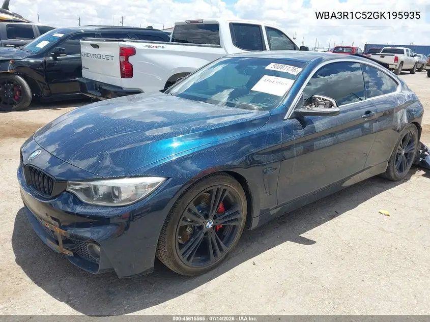 2016 BMW 435I VIN: WBA3R1C52GK195935 Lot: 45615565