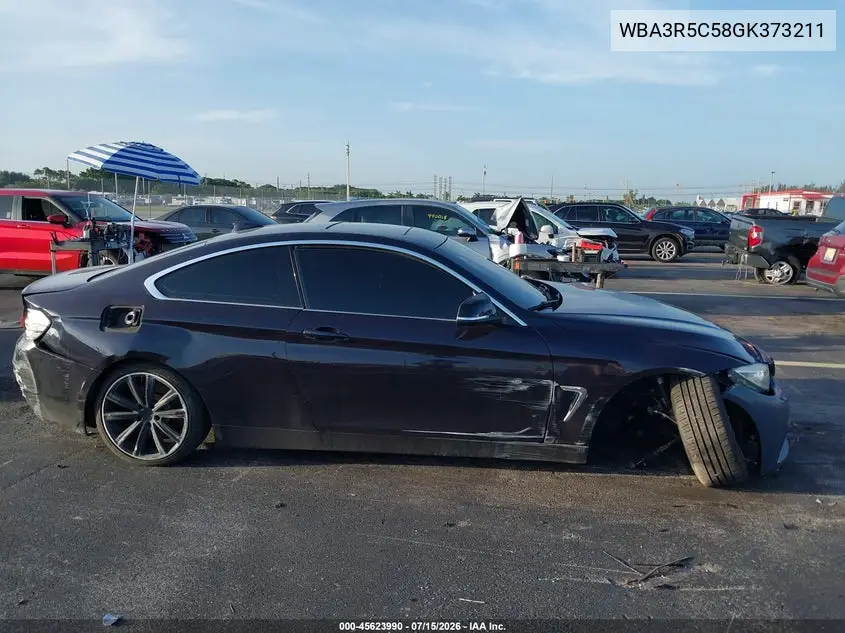2016 BMW 435I xDrive VIN: WBA3R5C58GK373211 Lot: 45623990