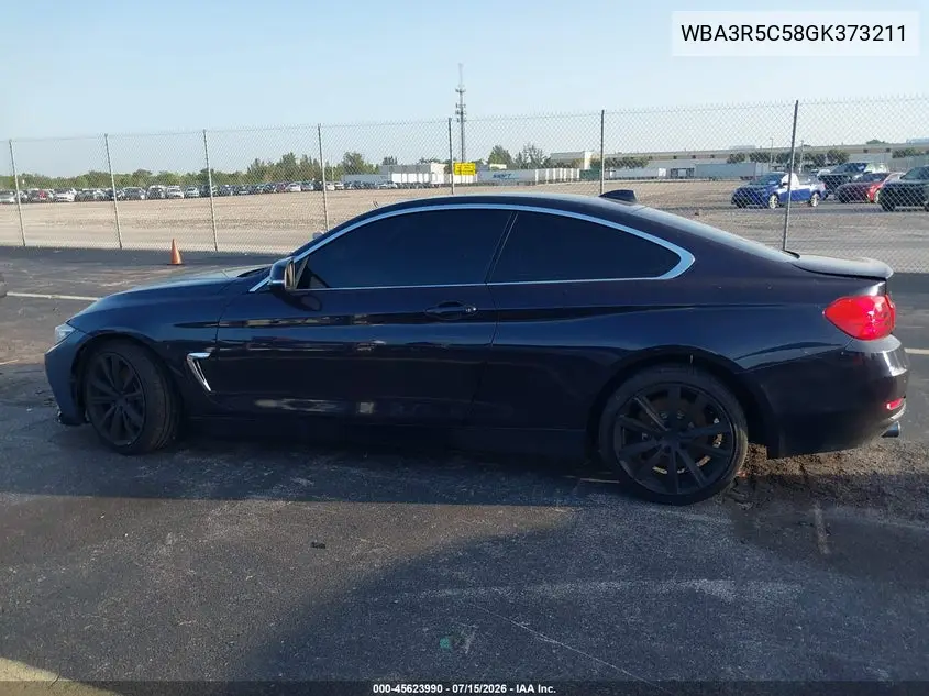 2016 BMW 435I xDrive VIN: WBA3R5C58GK373211 Lot: 45623990