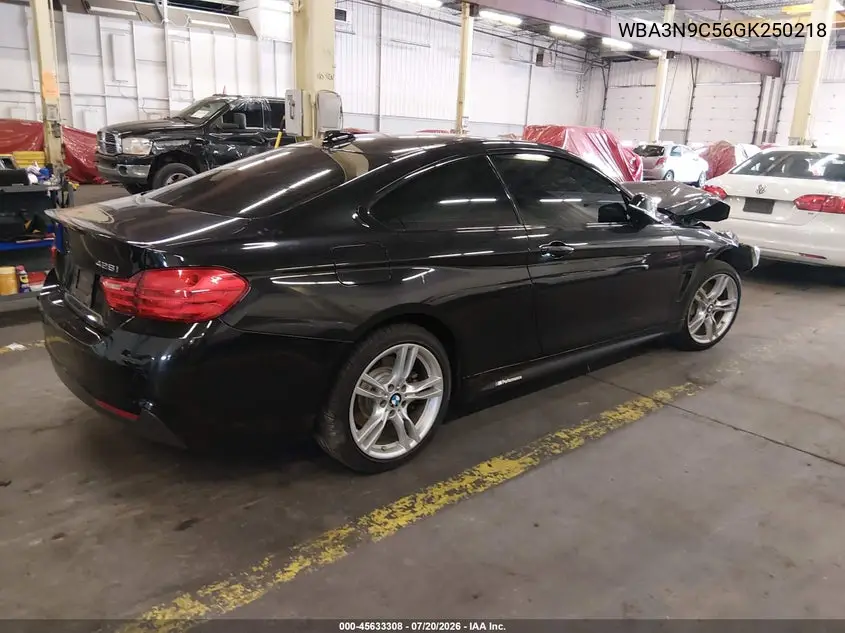 2016 BMW 428I xDrive VIN: WBA3N9C56GK250218 Lot: 45633308