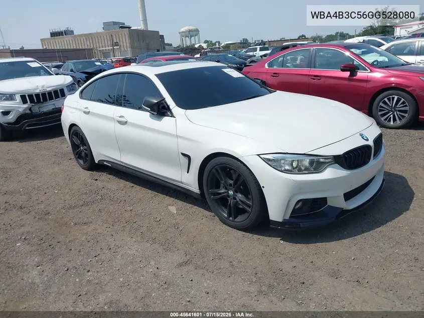 2016 BMW 435I Gran Coupe xDrive VIN: WBA4B3C56GG528080 Lot: 45641601