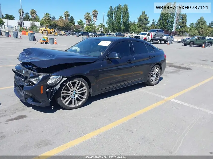 2017 BMW 430I Gran Coupe VIN: WBA4F7C5XHG787121 Lot: 45337083