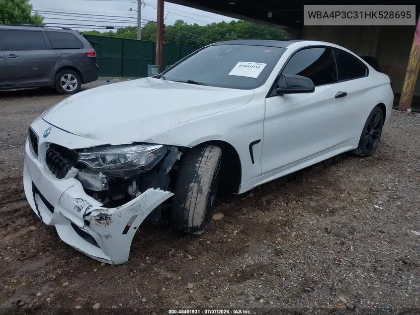 2017 BMW 440I xDrive VIN: WBA4P3C31HK528695 Lot: 45461931