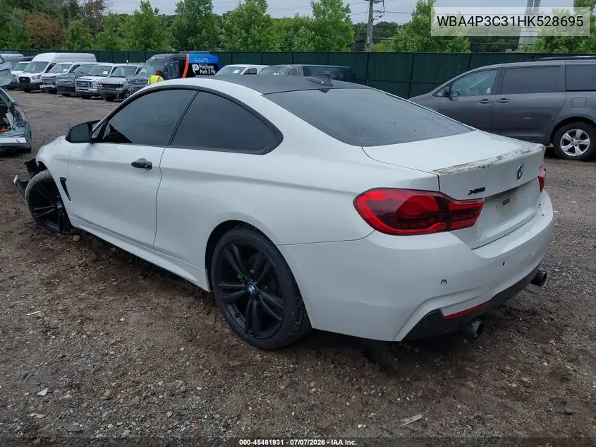 2017 BMW 440I xDrive VIN: WBA4P3C31HK528695 Lot: 45461931