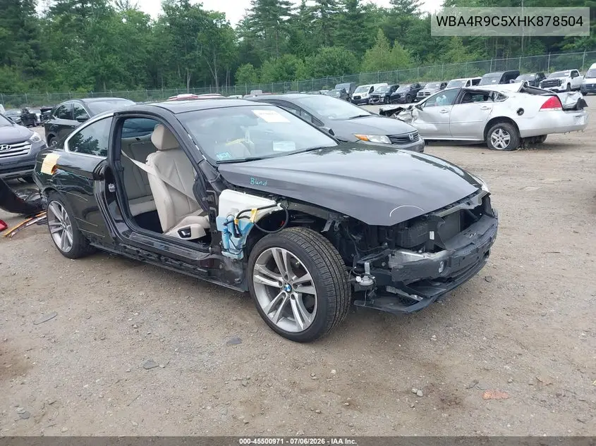 2017 BMW 430I xDrive VIN: WBA4R9C5XHK878504 Lot: 45500971