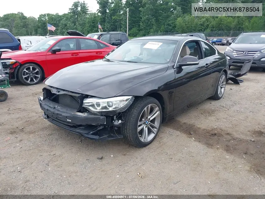 2017 BMW 430I xDrive VIN: WBA4R9C5XHK878504 Lot: 45500971