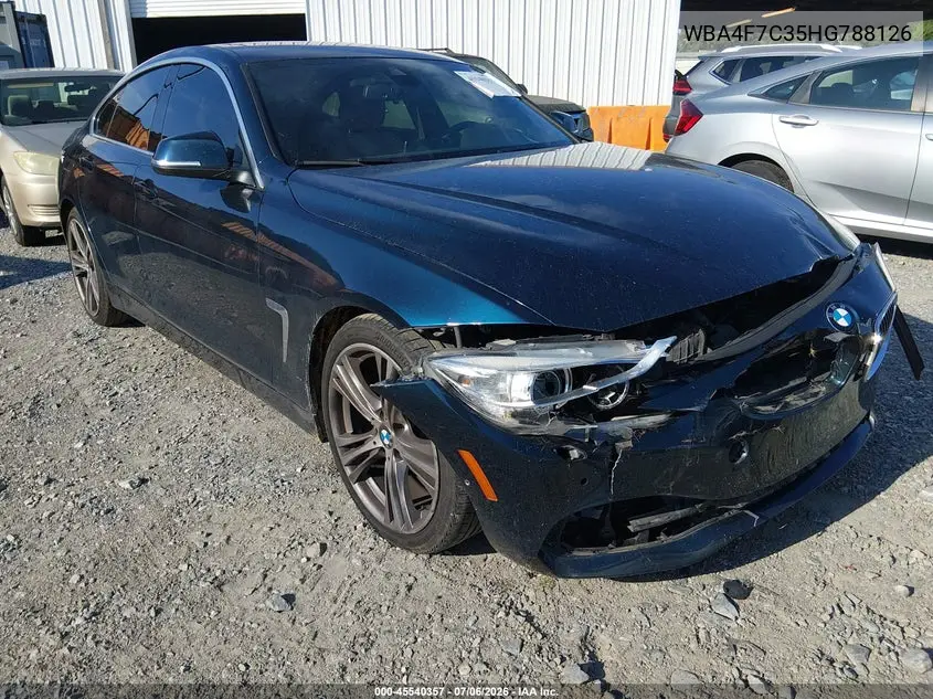 2017 BMW 430I Gran Coupe VIN: WBA4F7C35HG788126 Lot: 45540357