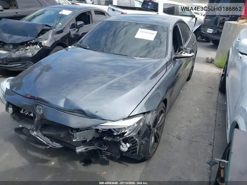 2017 BMW 440I Gran Coupe VIN: WBA4E3C50HG186862 Lot: 45583448