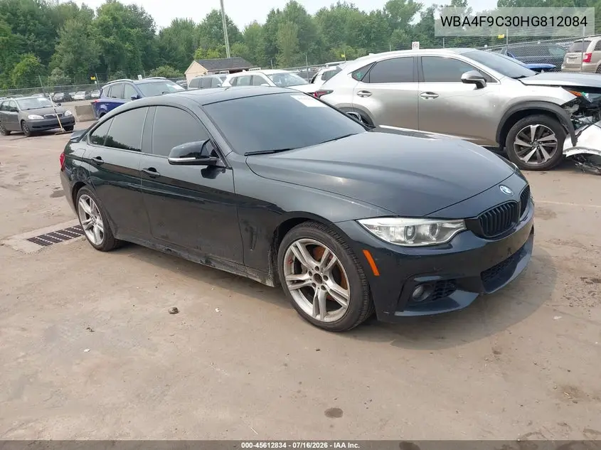 2017 BMW 430I Gran Coupe xDrive VIN: WBA4F9C30HG812084 Lot: 45612834