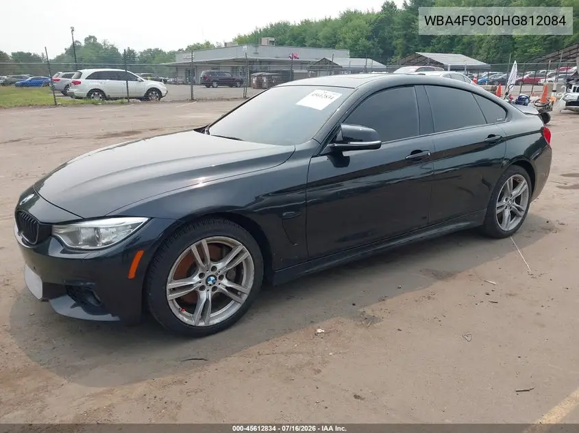 2017 BMW 430I Gran Coupe xDrive VIN: WBA4F9C30HG812084 Lot: 45612834