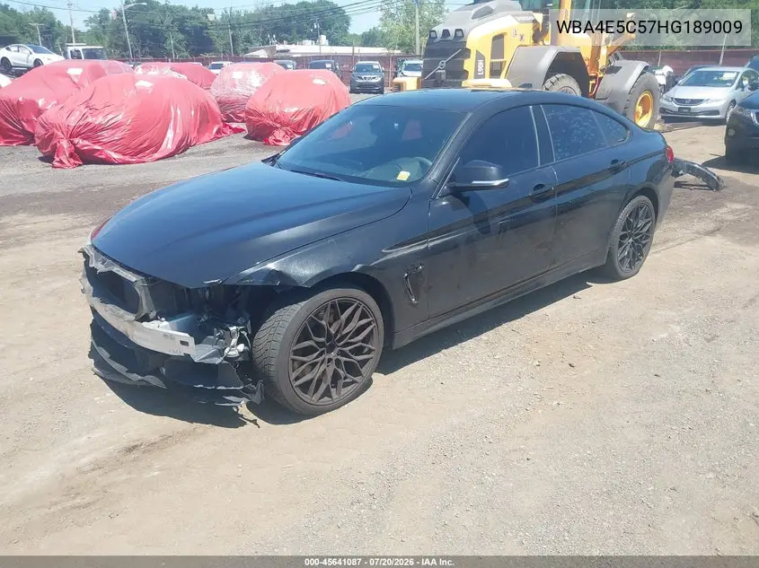 2017 BMW 440I Gran Coupe xDrive VIN: WBA4E5C57HG189009 Lot: 45641087