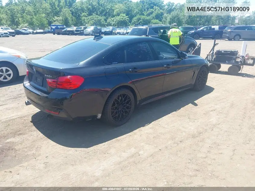 2017 BMW 440I Gran Coupe xDrive VIN: WBA4E5C57HG189009 Lot: 45641087
