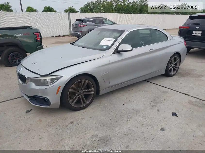 2018 BMW 430I VIN: WBA4Z1C56JEC70651 Lot: 45184398