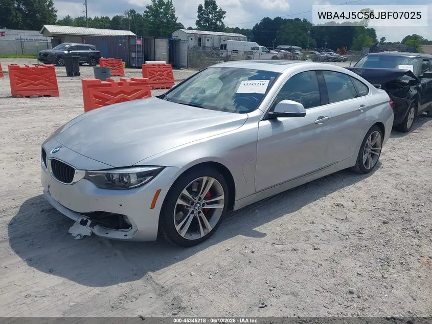 2018 BMW 440I Gran Coupe VIN: WBA4J5C56JBF07025 Lot: 45345218