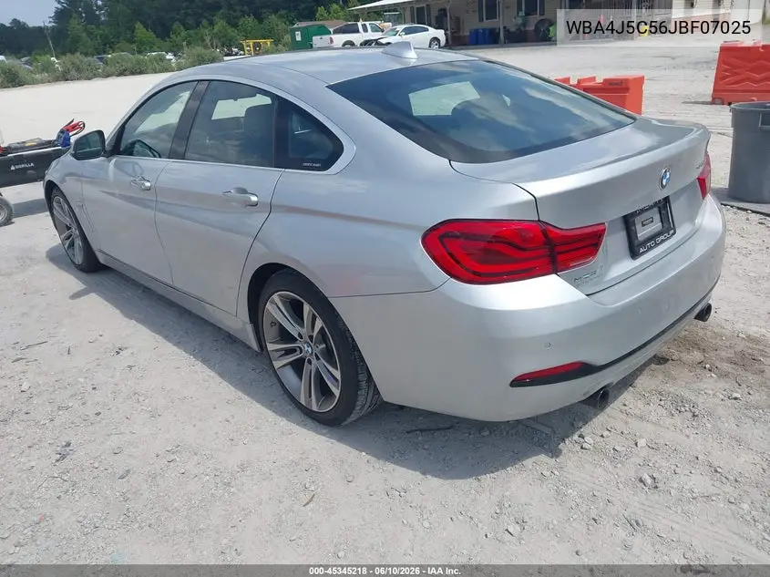 2018 BMW 440I Gran Coupe VIN: WBA4J5C56JBF07025 Lot: 45345218