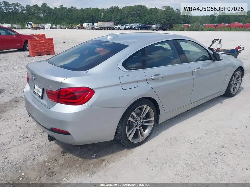 2018 BMW 440I Gran Coupe VIN: WBA4J5C56JBF07025 Lot: 45345218