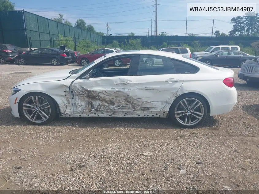 2018 BMW 440I Gran Coupe VIN: WBA4J5C53JBM64907 Lot: 45474805