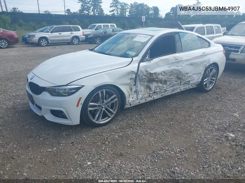 2018 BMW 440I Gran Coupe VIN: WBA4J5C53JBM64907 Lot: 45474805