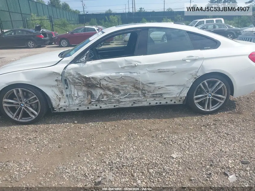 2018 BMW 440I Gran Coupe VIN: WBA4J5C53JBM64907 Lot: 45474805