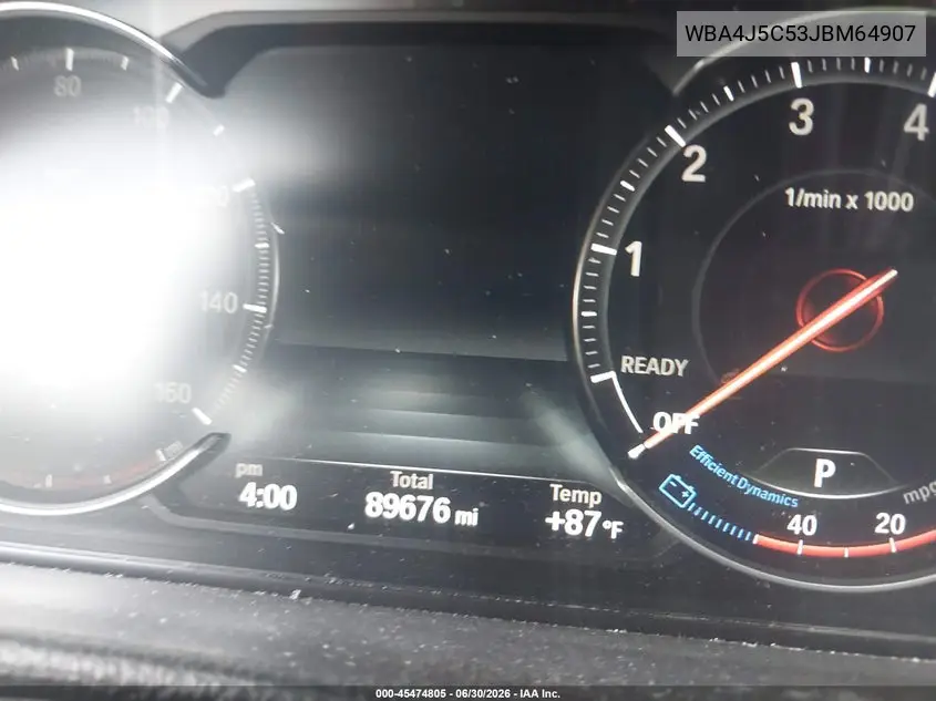 2018 BMW 440I Gran Coupe VIN: WBA4J5C53JBM64907 Lot: 45474805