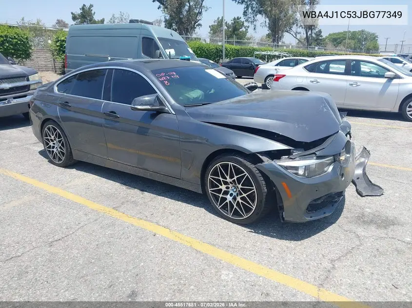 2018 BMW 430I Gran Coupe VIN: WBA4J1C53JBG77349 Lot: 45517681