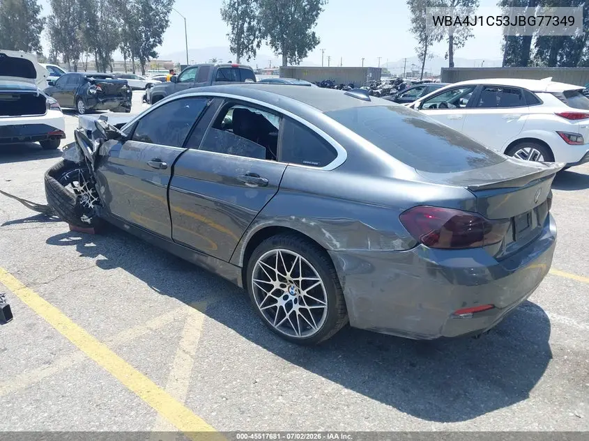 2018 BMW 430I Gran Coupe VIN: WBA4J1C53JBG77349 Lot: 45517681