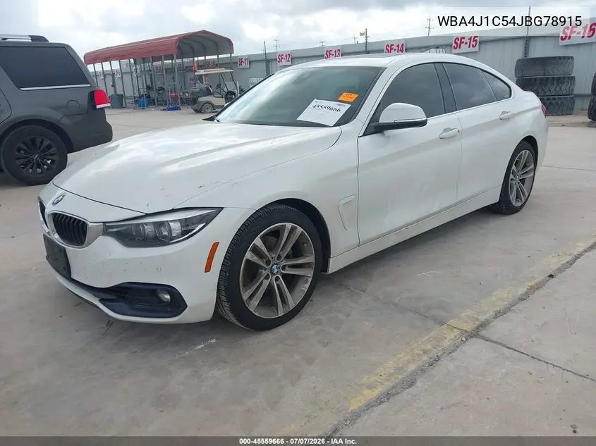 2018 BMW 430I Gran Coupe VIN: WBA4J1C54JBG78915 Lot: 45559666