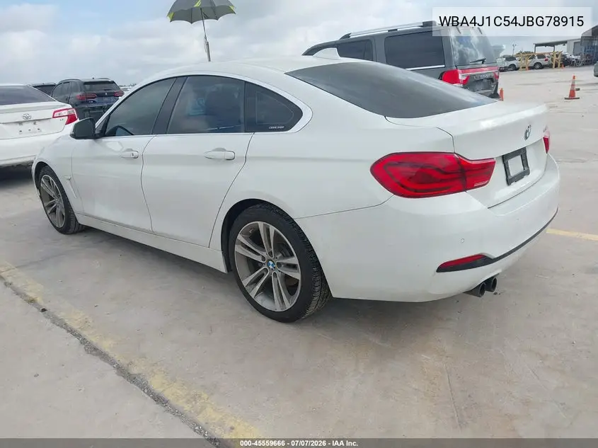 2018 BMW 430I Gran Coupe VIN: WBA4J1C54JBG78915 Lot: 45559666
