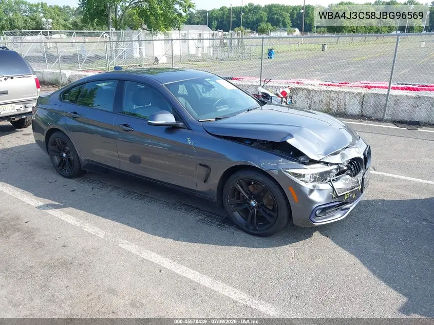 2018 BMW 430I Gran Coupe xDrive VIN: WBA4J3C58JBG96569 Lot: 45570439