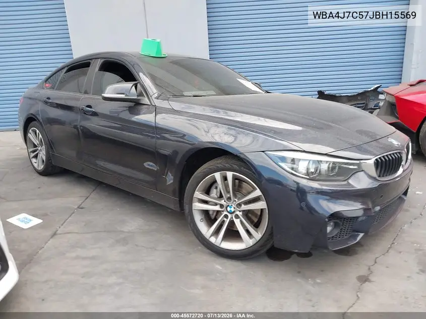 2018 BMW 440I Gran Coupe xDrive VIN: WBA4J7C57JBH15569 Lot: 45572720