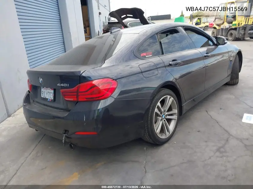2018 BMW 440I Gran Coupe xDrive VIN: WBA4J7C57JBH15569 Lot: 45572720