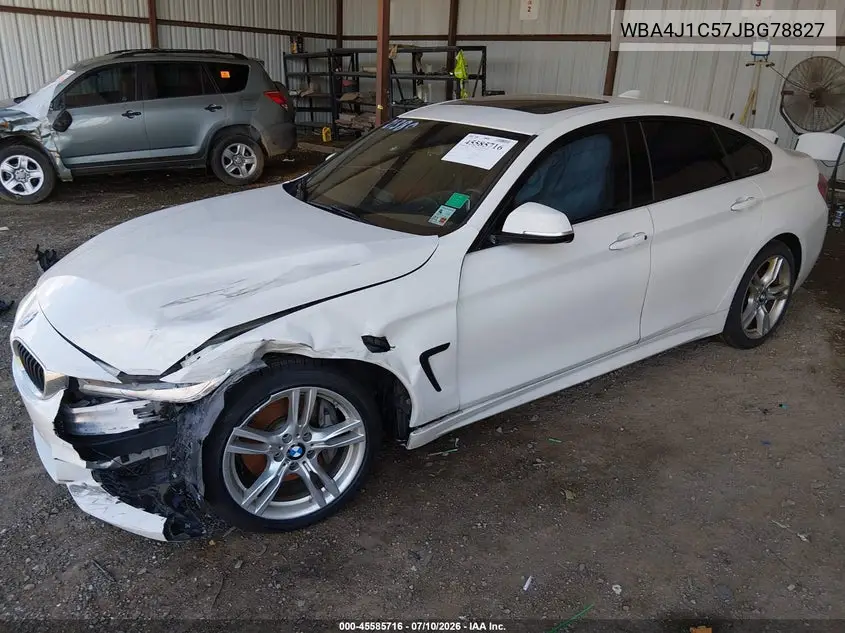 2018 BMW 430I Gran Coupe VIN: WBA4J1C57JBG78827 Lot: 45585716
