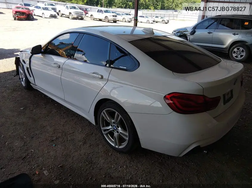 2018 BMW 430I Gran Coupe VIN: WBA4J1C57JBG78827 Lot: 45585716