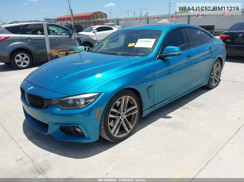 2018 BMW 430I Gran Coupe VIN: WBA4J1C52JBM11219 Lot: 45588062