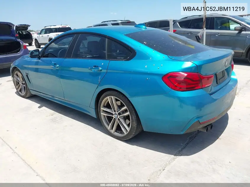 2018 BMW 430I Gran Coupe VIN: WBA4J1C52JBM11219 Lot: 45588062