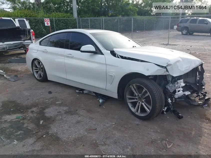 2018 BMW 430I Gran Coupe VIN: WBA4J1C54JBM11464 Lot: 45589613