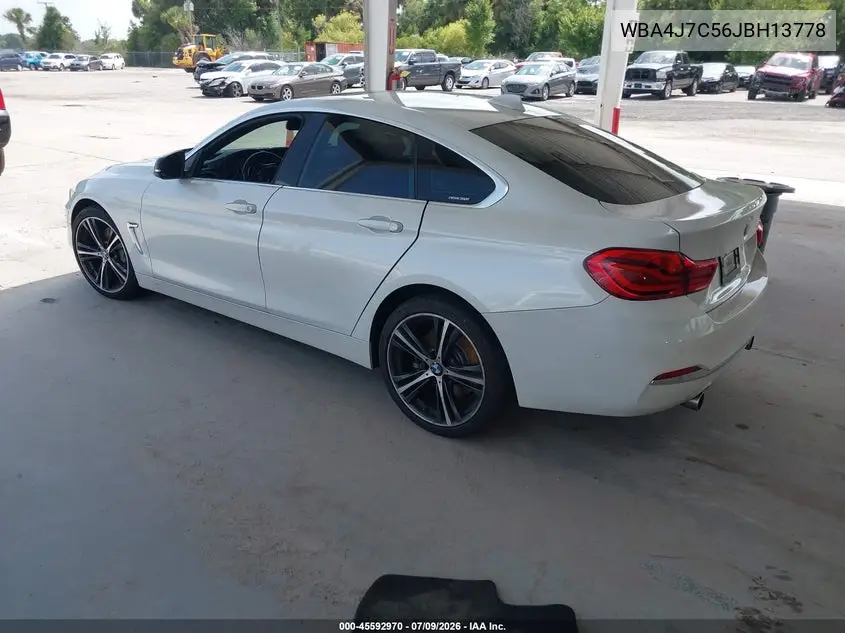 2018 BMW 440I Gran Coupe xDrive VIN: WBA4J7C56JBH13778 Lot: 45592970