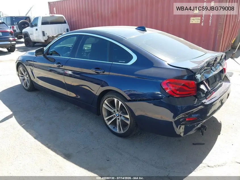 2018 BMW 430I Gran Coupe VIN: WBA4J1C59JBG79008 Lot: 45598130