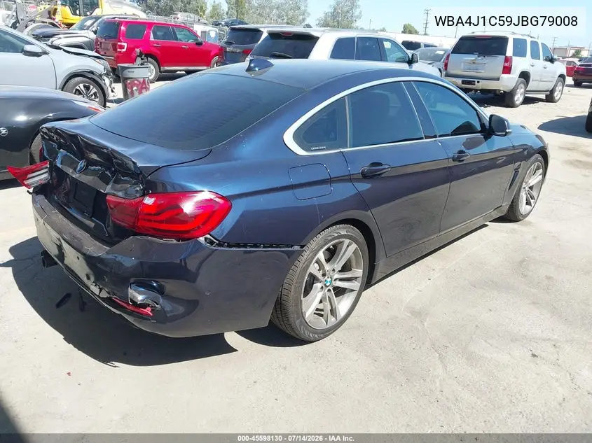 2018 BMW 430I Gran Coupe VIN: WBA4J1C59JBG79008 Lot: 45598130