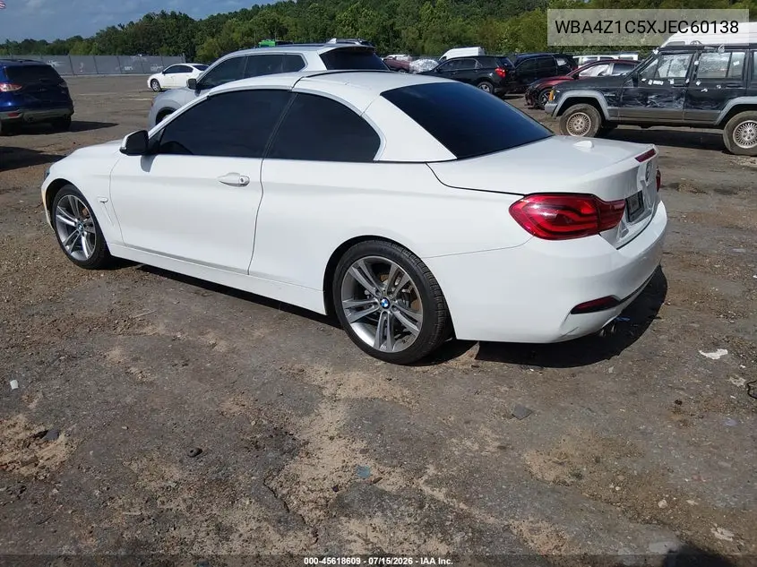 2018 BMW 430I VIN: WBA4Z1C5XJEC60138 Lot: 45618609
