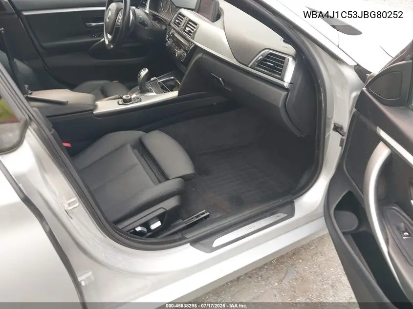 2018 BMW 430I Gran Coupe VIN: WBA4J1C53JBG80252 Lot: 45638295