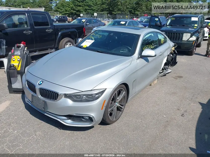 2018 BMW 430I xDrive VIN: WBA4W5C54JAA49721 Lot: 45671143