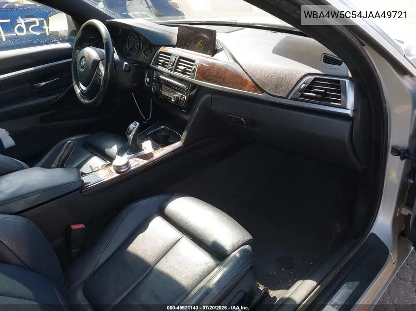 2018 BMW 430I xDrive VIN: WBA4W5C54JAA49721 Lot: 45671143
