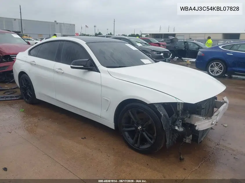 2019 BMW 430I Gran Coupe xDrive VIN: WBA4J3C54KBL07828 Lot: 45361914