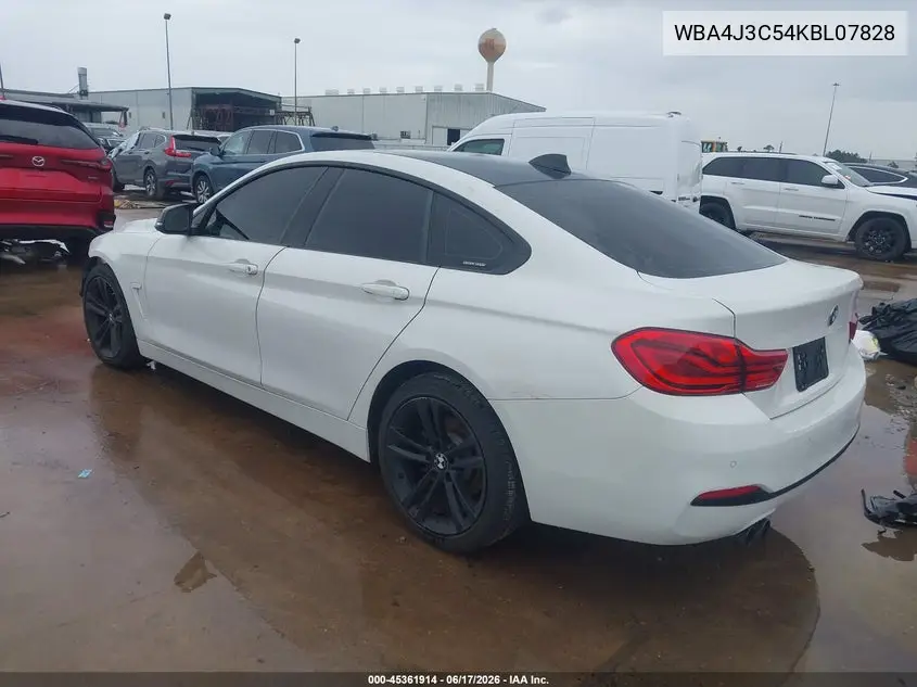 2019 BMW 430I Gran Coupe xDrive VIN: WBA4J3C54KBL07828 Lot: 45361914