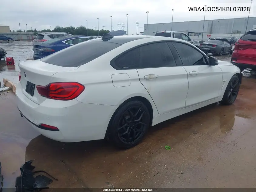2019 BMW 430I Gran Coupe xDrive VIN: WBA4J3C54KBL07828 Lot: 45361914