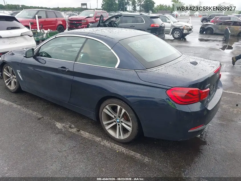 2019 BMW 430I xDrive VIN: WBA4Z3C58KEN88927 Lot: 45441826