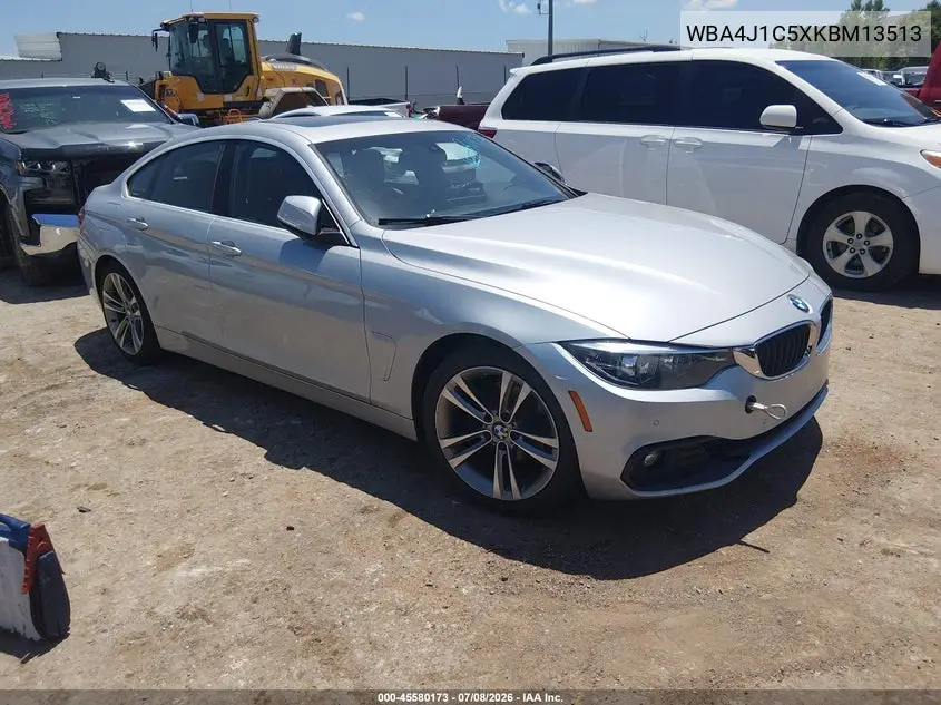 2019 BMW 430I Gran Coupe VIN: WBA4J1C5XKBM13513 Lot: 45580173